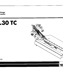 Deutz-Fahr SM 5.30 TC Mower 2001 Parts Manual Catalog Pdf Download