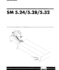Deutz-Fahr SM5.24 SM5.28 SM5.32 Mower 1999-2000 Operation Maintenance Manual PDF download