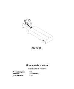 Deutz-Fahr SM5.32 Mower 2005 SN 14240 Parts Manual Catalog Pdf Download