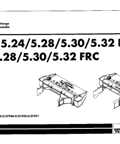 Deutz-Fahr SMA 5.24 5.28 5.30 5.32-RC 5.28 5.30 5.32 -FRC Mower 2002 Parts Manual Catalog Pdf Download