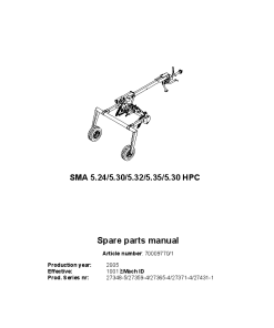 Deutz-Fahr SMA 5.24 5.28 5.30 5.32 SMA 5.30 HPC Mower 2005 Parts Manual Catalog Pdf Download