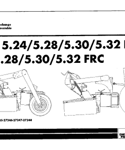Deutz-Fahr SMA 5.24 5.30 5.32-RC Mower 1999 Parts Manual Catalog Pdf Download