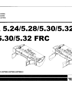 Deutz-Fahr SMA 5.30 5.32 -RCCP Mower 2004 Operation Maintenance Manual PDF download
