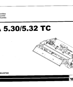 Deutz-Fahr SMA 5.30 5.32 TC Mower 2003 Parts Manual Catalog Pdf Download