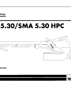 Deutz-Fahr SMA 5.30 -HPC Mower 1998 SN 27273-27276 Parts Manual Catalog Pdf Download
