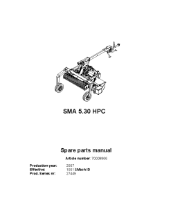 Deutz-Fahr SMA 5.30 HPC Mower 2007 Parts Manual Catalog Pdf Download