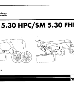 Deutz-Fahr SMA 5.30 HPC SM 5.30 FHPC Mower 1999 Parts Manual Catalog Pdf Download