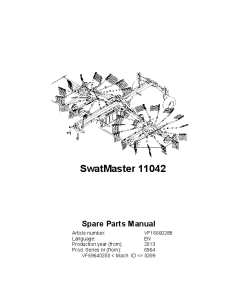 Deutz-Fahr SwatMaster 11042 Rakes 2013 SN VF69640350-0399 Parts Manual Catalog Pdf Download