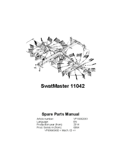 Deutz-Fahr SwatMaster 11042 Rakes 2014 SN VF69640400- Parts Manual Catalog Pdf Download