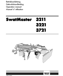 Deutz-Fahr SwatMaster 3211 3221 3721 Rakes 1998 Operation Maintenance Manual PDF download