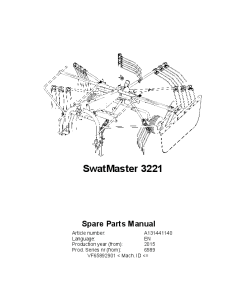 Deutz-Fahr SwatMaster 3221 Rakes 2015 Parts Manual Catalog Pdf Download