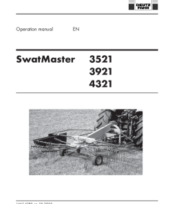 Deutz-Fahr SwatMaster 3521 3921 4321 Rakes 2005 Operation Maintenance Manual PDF download