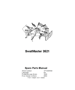 Deutz-Fahr SwatMaster 3521 Rakes 2008 Parts Manual Catalog Pdf Download