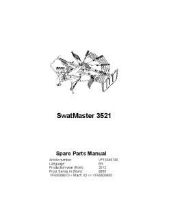 Deutz-Fahr SwatMaster 3521 Rakes 2012 Parts Manual Catalog Pdf Download