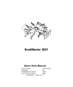 Deutz-Fahr SwatMaster 3521 Rakes 2015 Parts Manual Catalog Pdf Download