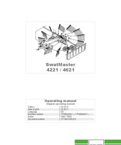 Deutz-Fahr SwatMaster 4221 4621 Rakes 2010 Operation Maintenance Manual PDF download