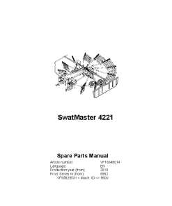 Deutz-Fahr SwatMaster 4221 Rakes 2010 Sn 6582 Parts Manual Catalog Pdf Download