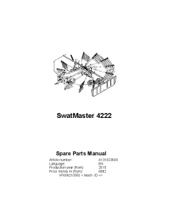 Deutz-Fahr SwatMaster 4222 Rakes 2015 Parts Manual Catalog Pdf Download