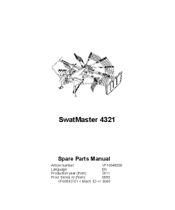 Deutz-Fahr SwatMaster 4321 Rakes 2011 Parts Manual Catalog Pdf Download