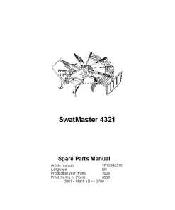 Deutz-Fahr SwatMaster 4321 Rakes 2018 Parts Manual Catalog Pdf Download