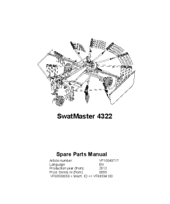 Deutz-Fahr SwatMaster 4322 Rakes 2012 Parts Manual Catalog Pdf Download