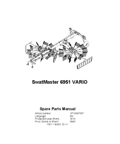 Deutz-Fahr SwatMaster 6951 Evo Rakes 2010 Parts Manual Catalog Pdf Download