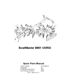 Deutz-Fahr SwatMaster 6951 Vario Rakes 2009 Parts Manual Catalog Pdf Download