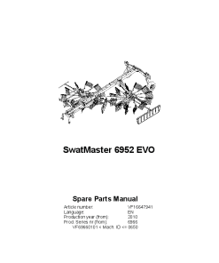 Deutz-Fahr SwatMaster 6952 Evo Rakes 2010 Parts Manual Catalog Pdf Download