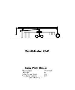 Deutz-Fahr SwatMaster 7841 Rakes 2004 SN 0101- Parts Manual Catalog Pdf Download