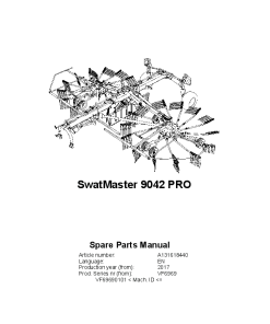 Deutz-Fahr SwatMaster 9042 HYDRO 2017 Sn VF69690101- Parts Manual Catalog Pdf Download