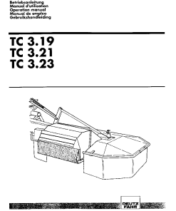 Deutz-Fahr TC 3.19 3.21 3.23 Conditioners Rear mounted 2005 Operation Maintenance Manual PDF download