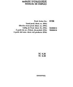 Deutz-Fahr TC 4.26 4.30 Conditioners Rear mounted 1994 Parts Manual Catalog Pdf Download