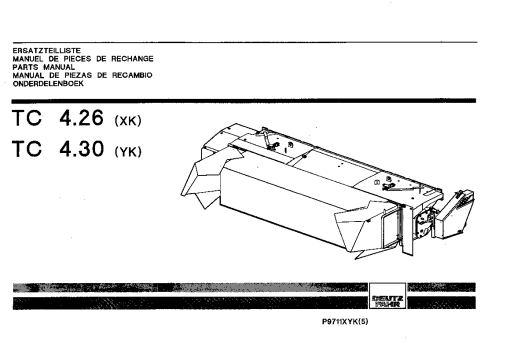 Deutz-Fahr TC 4.26 (XK) 4.30 (YK) Conditioners Rear mounted 1998 Parts Manual Catalog Pdf Download