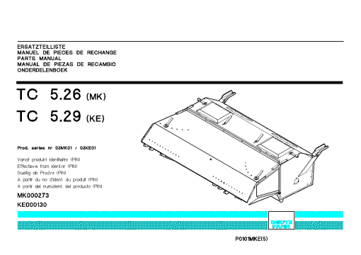 Deutz-Fahr TC 5.26 (MK) 5.29 (KE) 03MK01 Conditioners Rear mounted 2003 Parts Manual Catalog Pdf Download