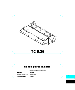 Deutz-Fahr TC 5.30 Conditioners Rear mounted 2004-07KA01 Parts Manual Catalog Pdf Download