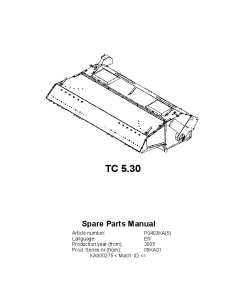 Deutz-Fahr TC 5.30 Conditioners Rear mounted 2005_09KA01 Parts Manual Catalog Pdf Download