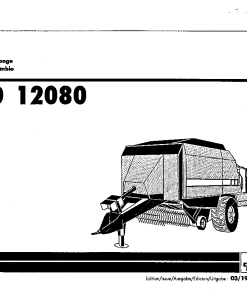 Deutz-Fahr VARIO 12080 Balers Square Big 1999 Parts Manual Catalog Pdf Download