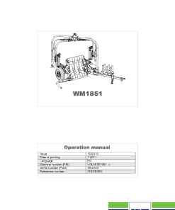 Deutz-Fahr WM1851 Bale wrapper 2010 Operation Maintenance Manual PDF download