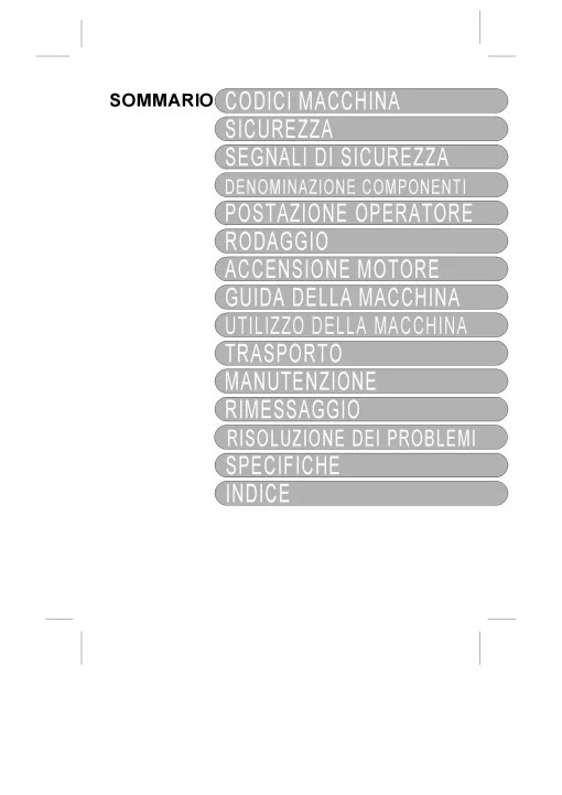 Hitachi ZX 16 18 italian Operation Maintenance Manual PDF download