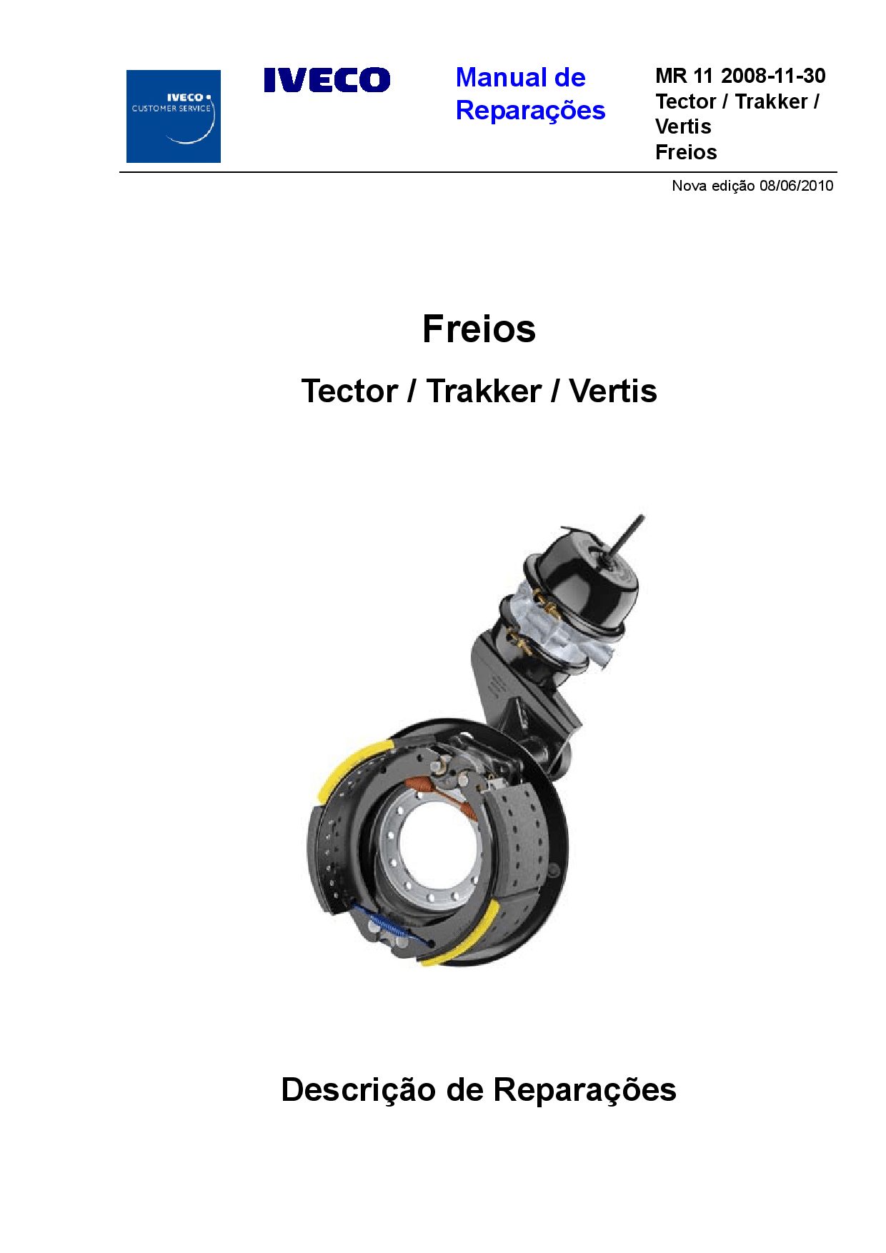 IVECO MR 11 Vertis Tector Freios Tector Trakker Portuguese Manual de Reparacoes PDF Download