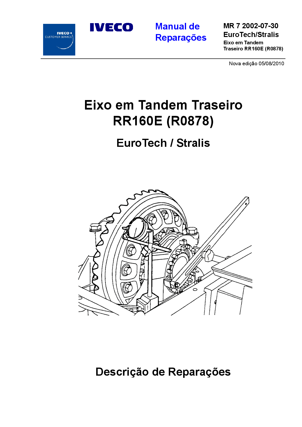 IVECO MR 7 Stralis EixoTandemTraseiroRR160 Euro Tech Spanish Manual de Reparaciones PDF Download