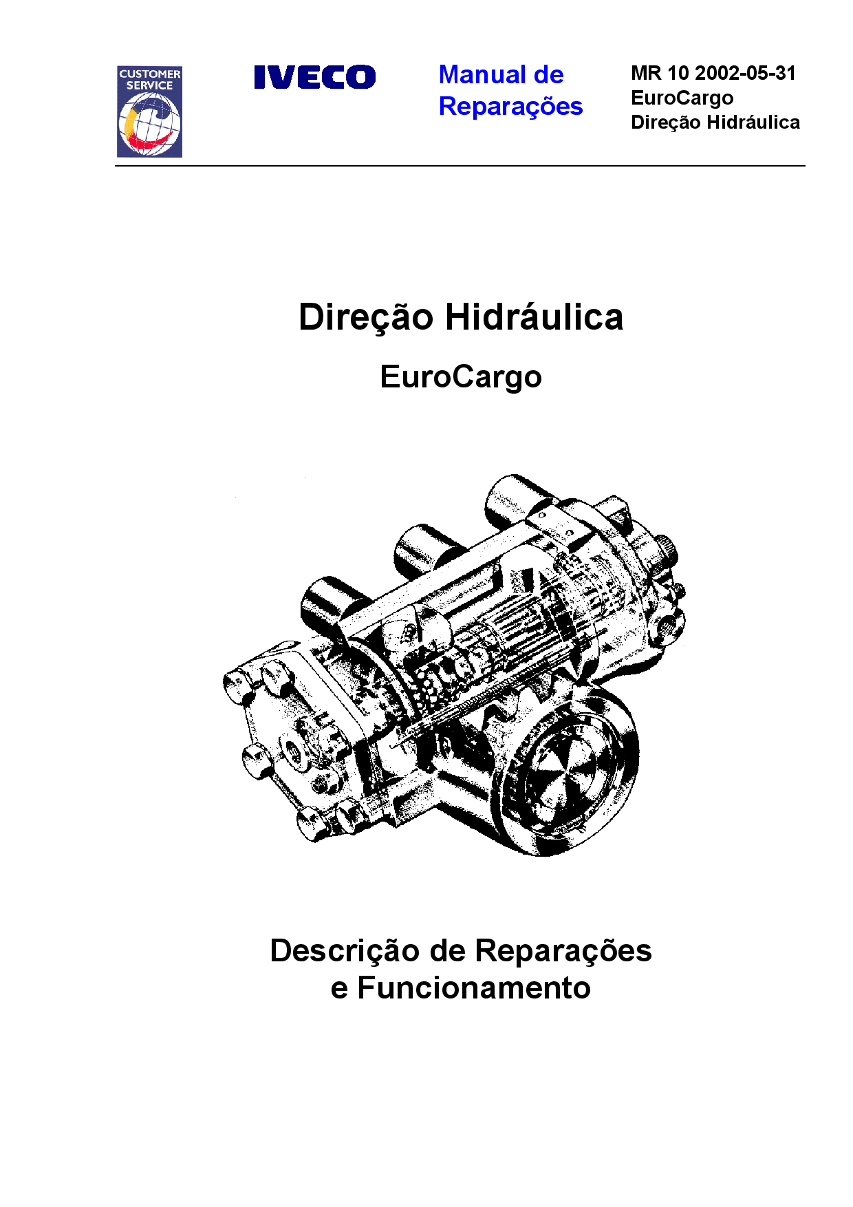 Iveco MR 10 Euro Cargo Direcao Hidraulica Portuguese Manual de Reparacoes PDF Download