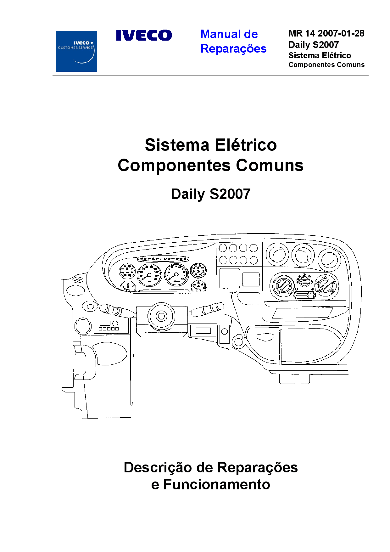 Iveco MR 14 Daily S2007 Sistema Eletrico Portuguese Manual de Reparacoes PDF Download