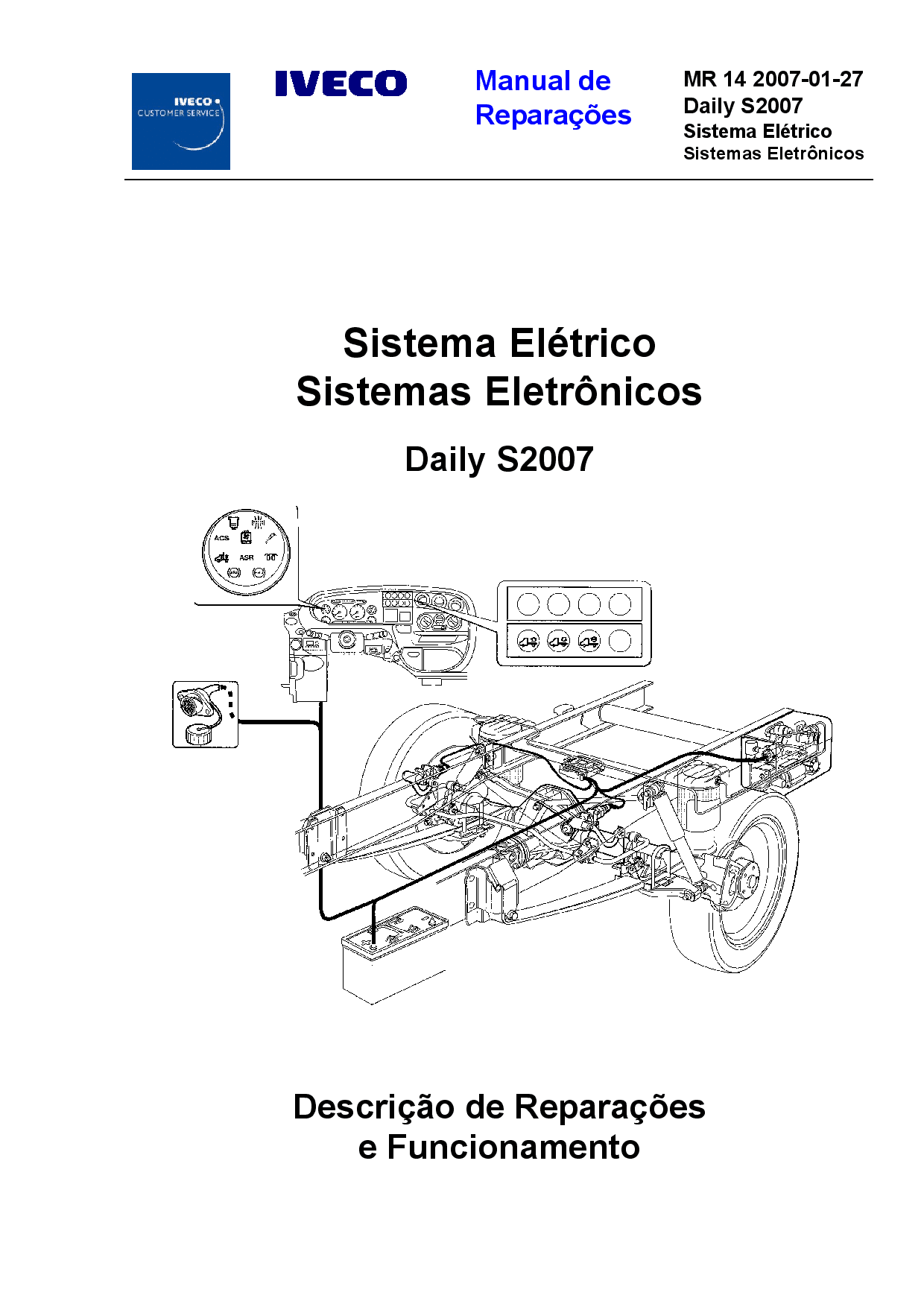 Iveco MR 14 Daily S2007 Sistema Eletrico Sistemas Eletronicos Portuguese Manual de Reparacoes PDF Download