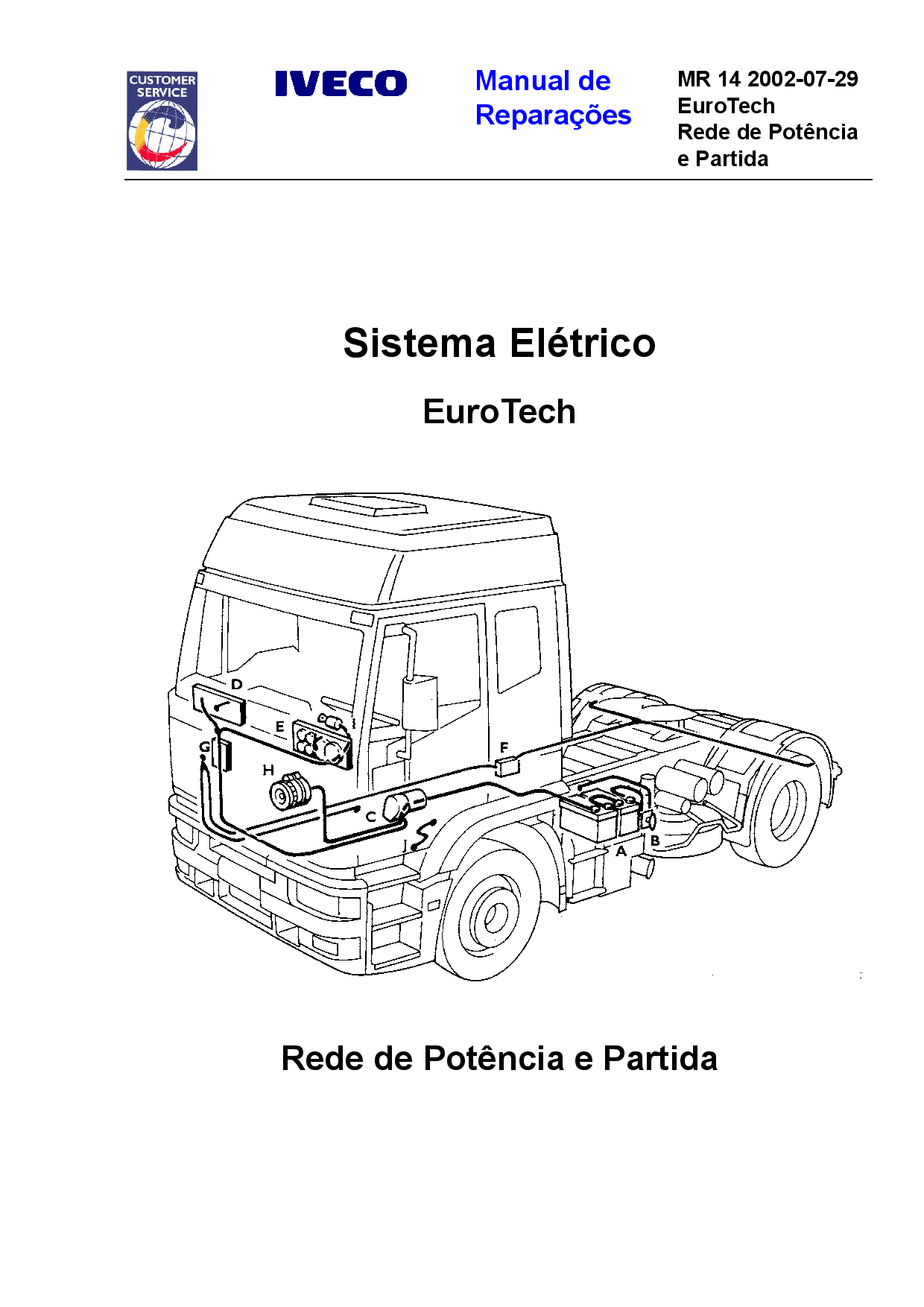 Iveco MR 14 EuroTech Sistema Eletrico Portuguese Manual de Reparacoes PDF Download