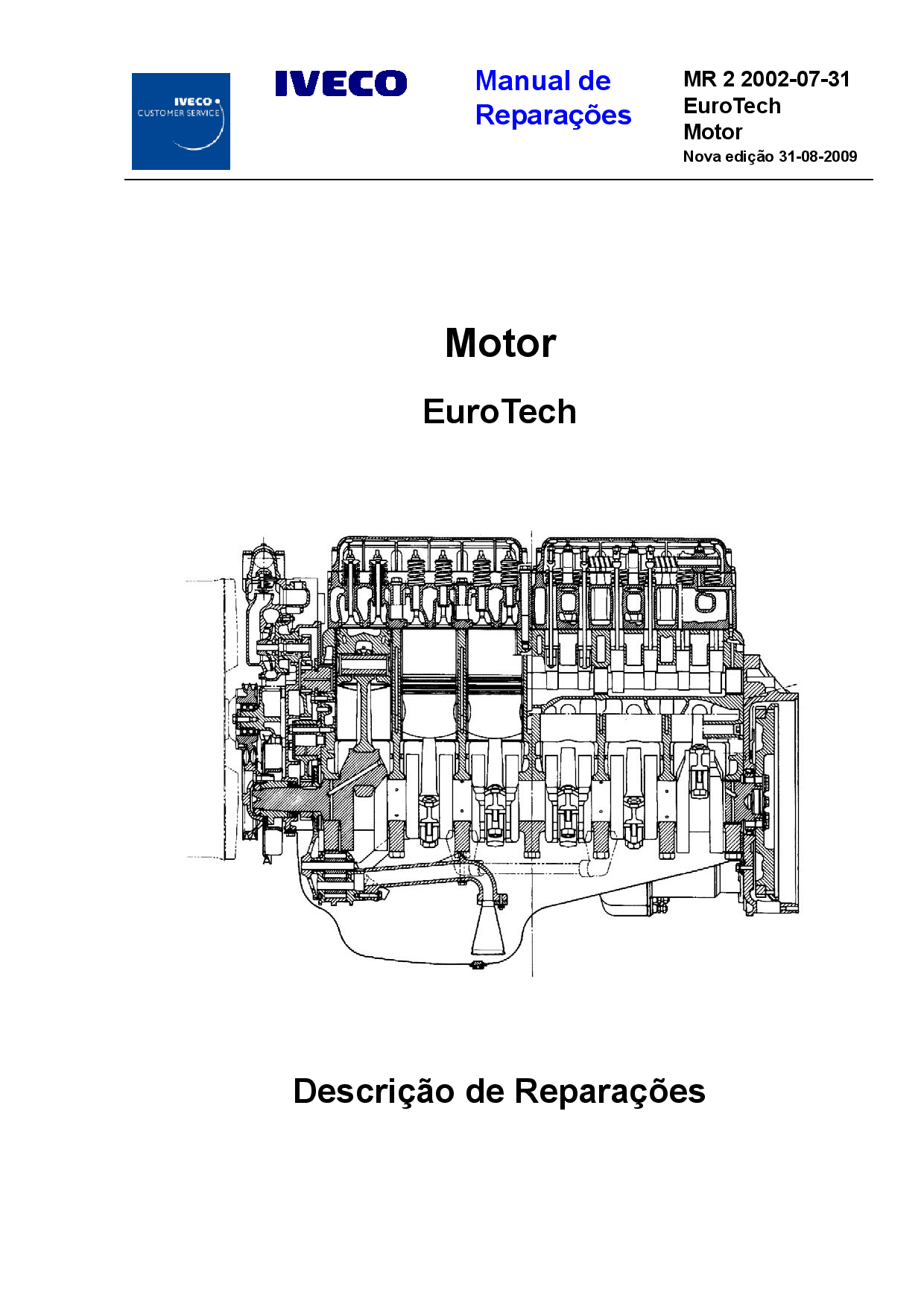 Iveco MR 2 Motor EuroTech Portuguese Manual de Reparacoes PDF Download