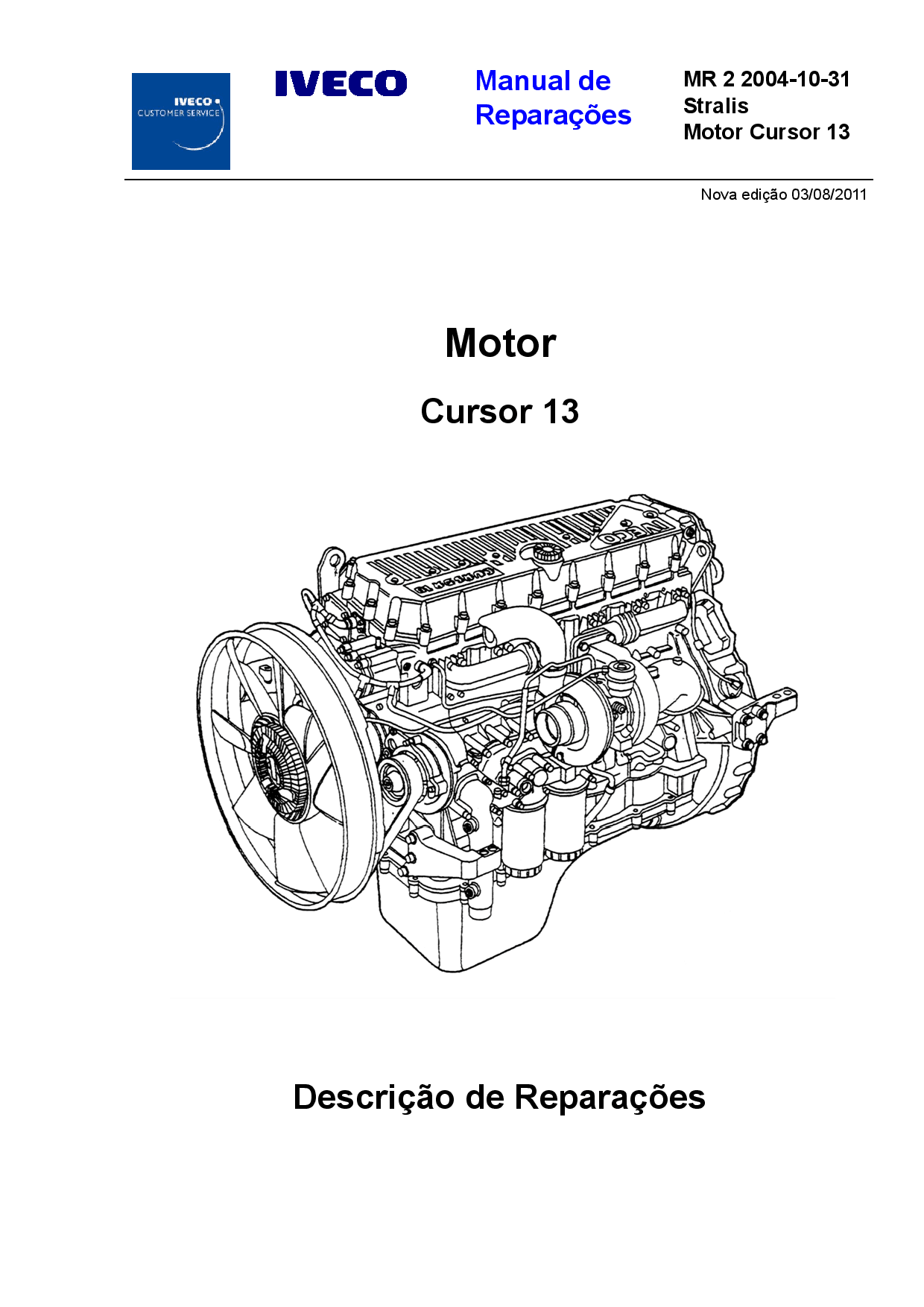Iveco MR 2 Stalis Motor Cursor 13 Portuguese Manual de Reparacoes PDF Download