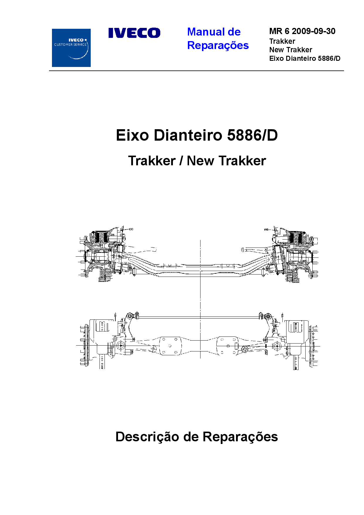 Iveco MR 6 New Trakker 5886D Eixo Dianteiro Portuguese Manual de Reparacoes PDF Download