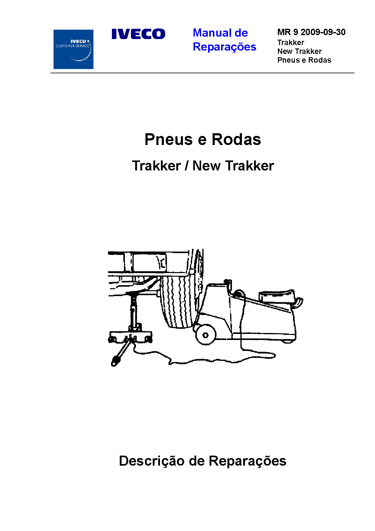 Iveco MR 9 New Trakker Pneus Rodas Portuguese Manual de Reparacoes PDF Download