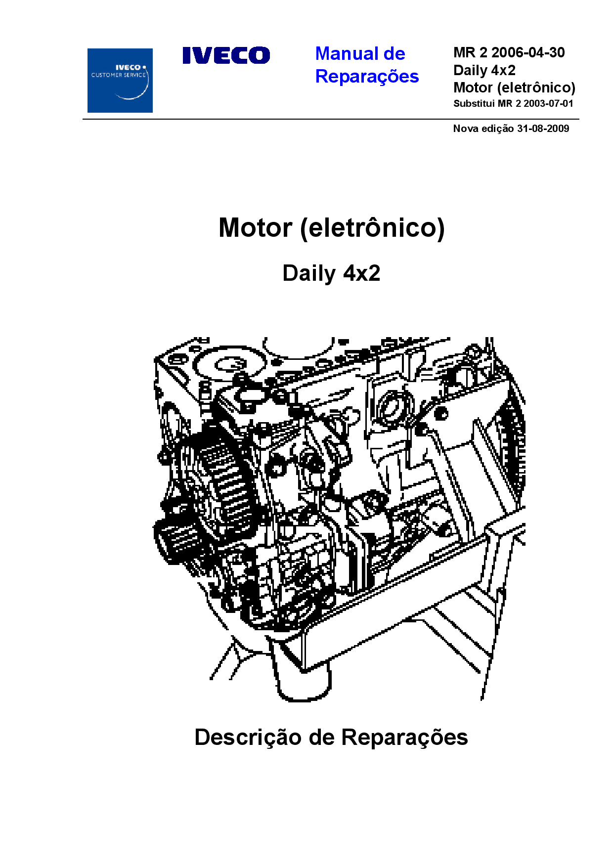 Iveco Motor Eletronico MR 02 Daily 4x2 Portuguese Manual de Reparacoes PDF Download